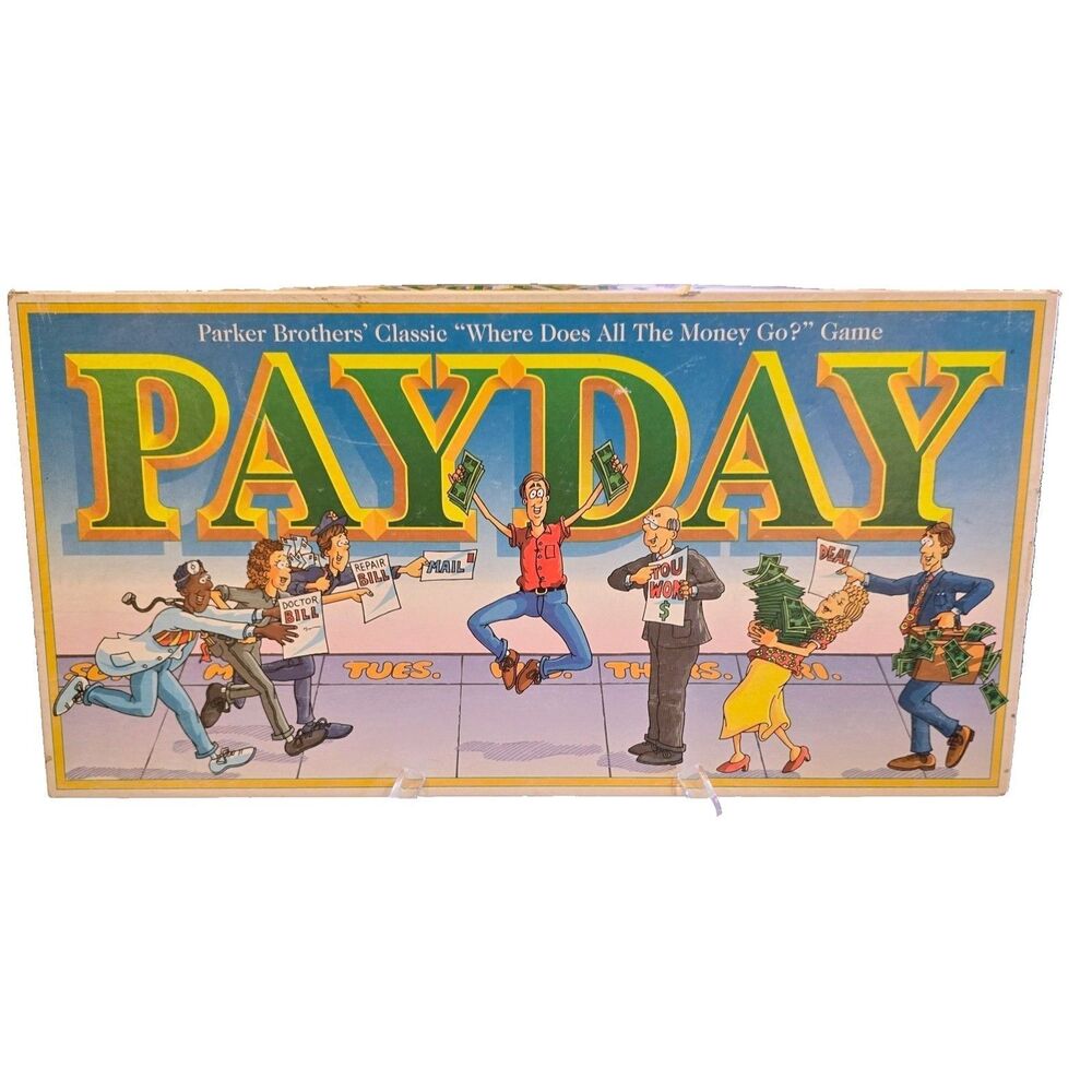 Vintage 1994 Payday Board Game Parker Brothers Classic Retro Family Game 100% Cp